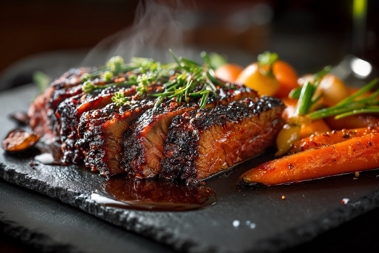 Wagyu Dickes Bugstück – Rotwein-Porcini-Schmorbraten