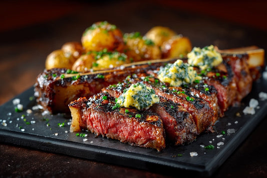 Wagyu Porterhouse Steak – Reverse Sear mit BBQ-Rub & Knoblauchbutter