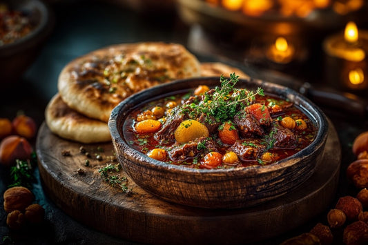 Wagyu Rosenstück als orientalisches Ragout mit Aprikosen & Kreuzkümmel