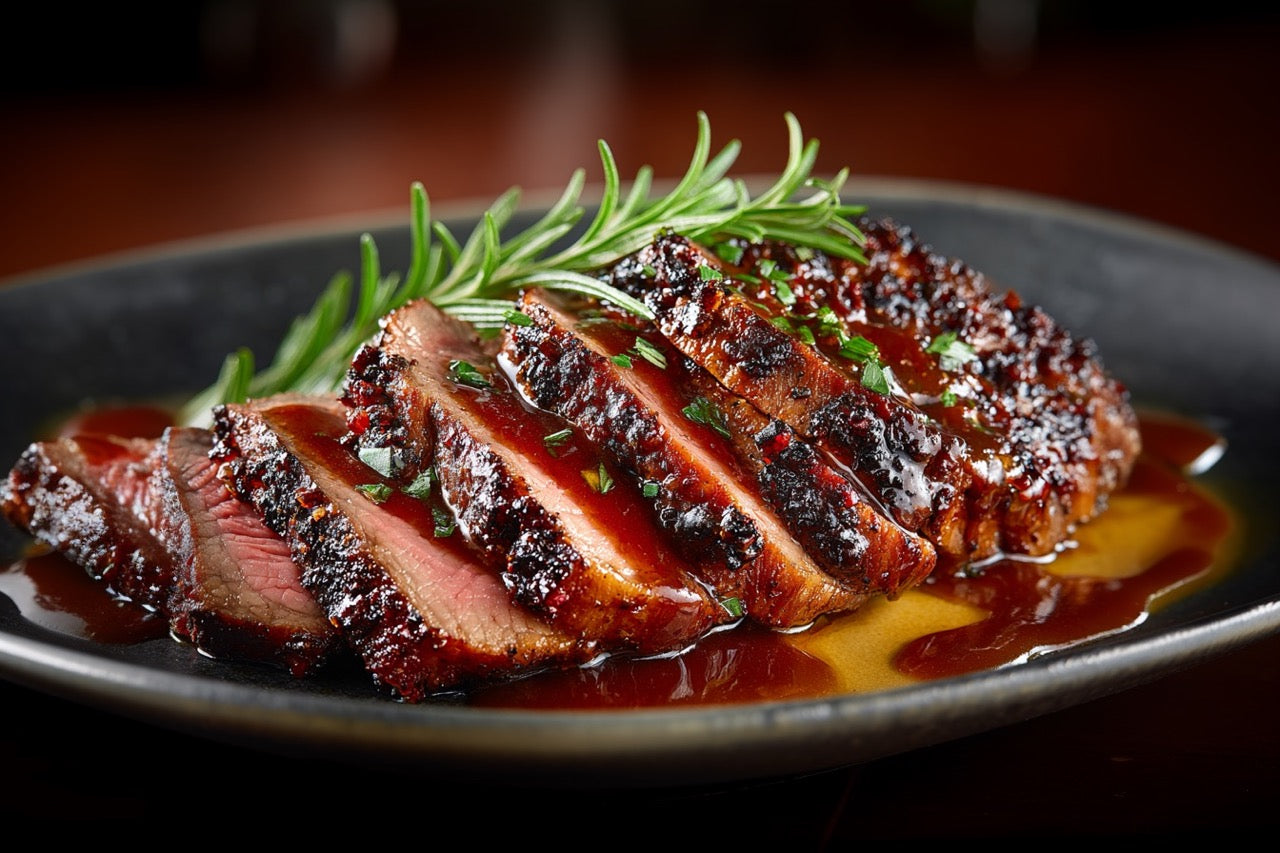 Wagyu TriTip – Low & Slow mit Kaffeekruste & Bourbonjus